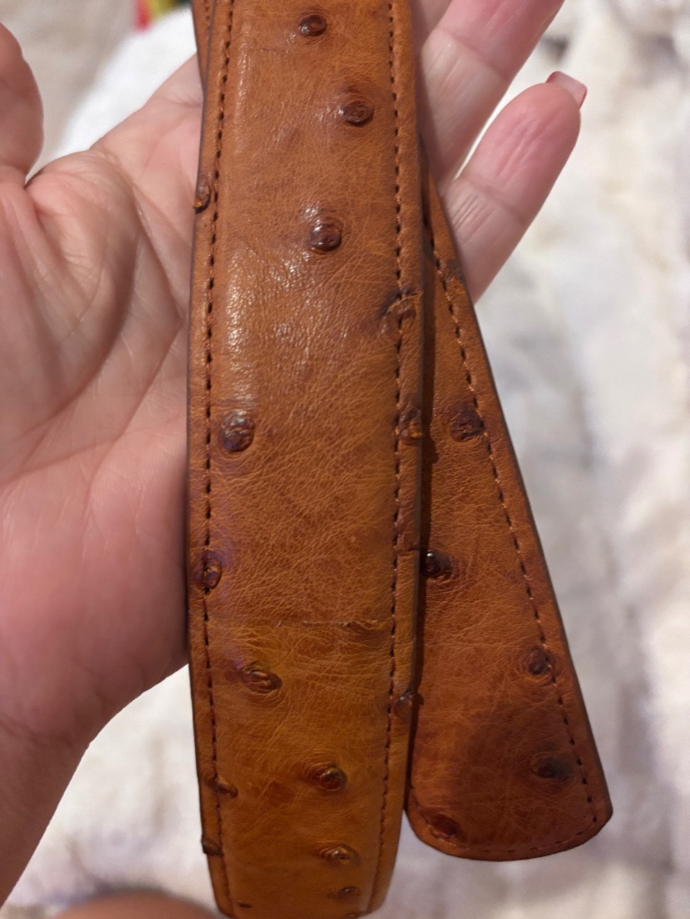 Tecovas Men's Genuine Ostrich Belt – Size 44 – NWT